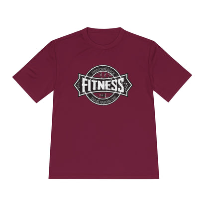 T-Shirt Moisture Wicking Fitness Shirt - Unisex Workout Tee for Gym, Running, Yoga Cardinal