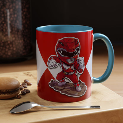 Mug Mighty Morphin Power Rangers Red Ranger Ceramic Mug - 11oz & 15oz Coffee Mug - Accent Mug for Pop Culture Fans