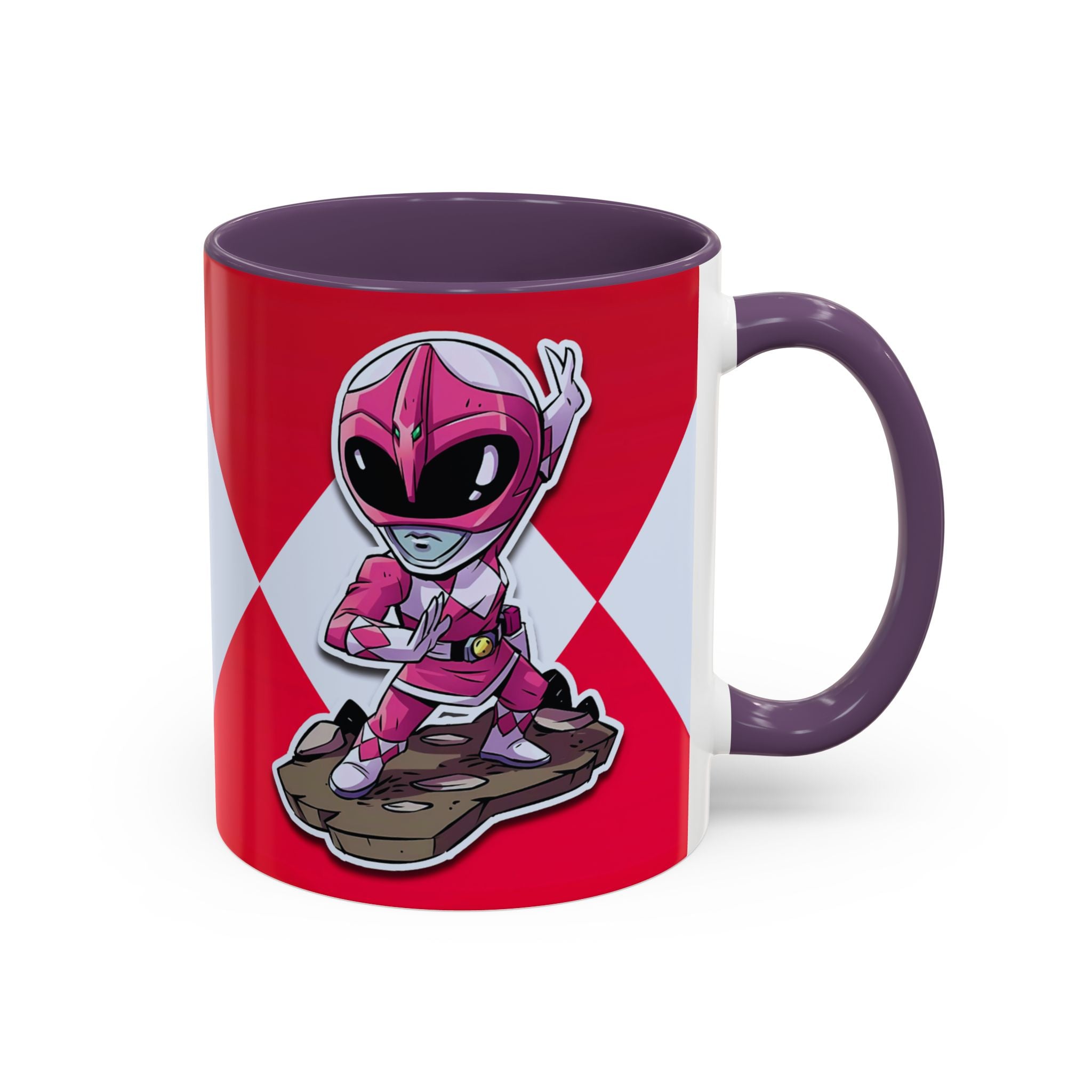 Mighty Morphin Power Rangers Pink Ranger Ceramic Mug - 11oz & 15oz Coffee Mug - Accent Mug for Pop Culture Fans