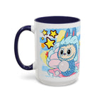 Lazy Yoga Accent Coffee Mug - Cute Animal Design 11oz & 15oz