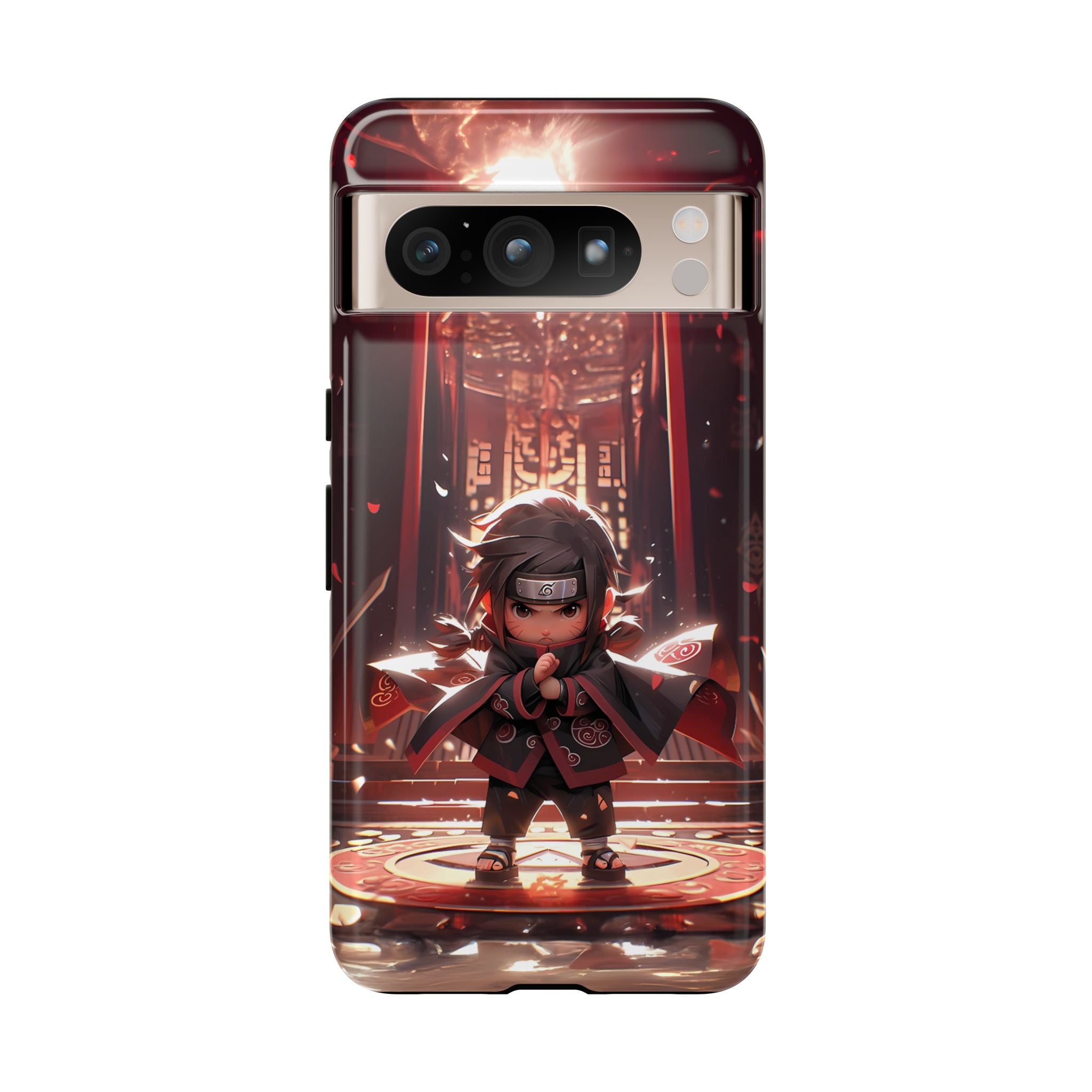 Chibi Itachi Tough Phone Case – Anime Protective Case for iPhone & Samsung, UV Resistant, Durable & Stylish