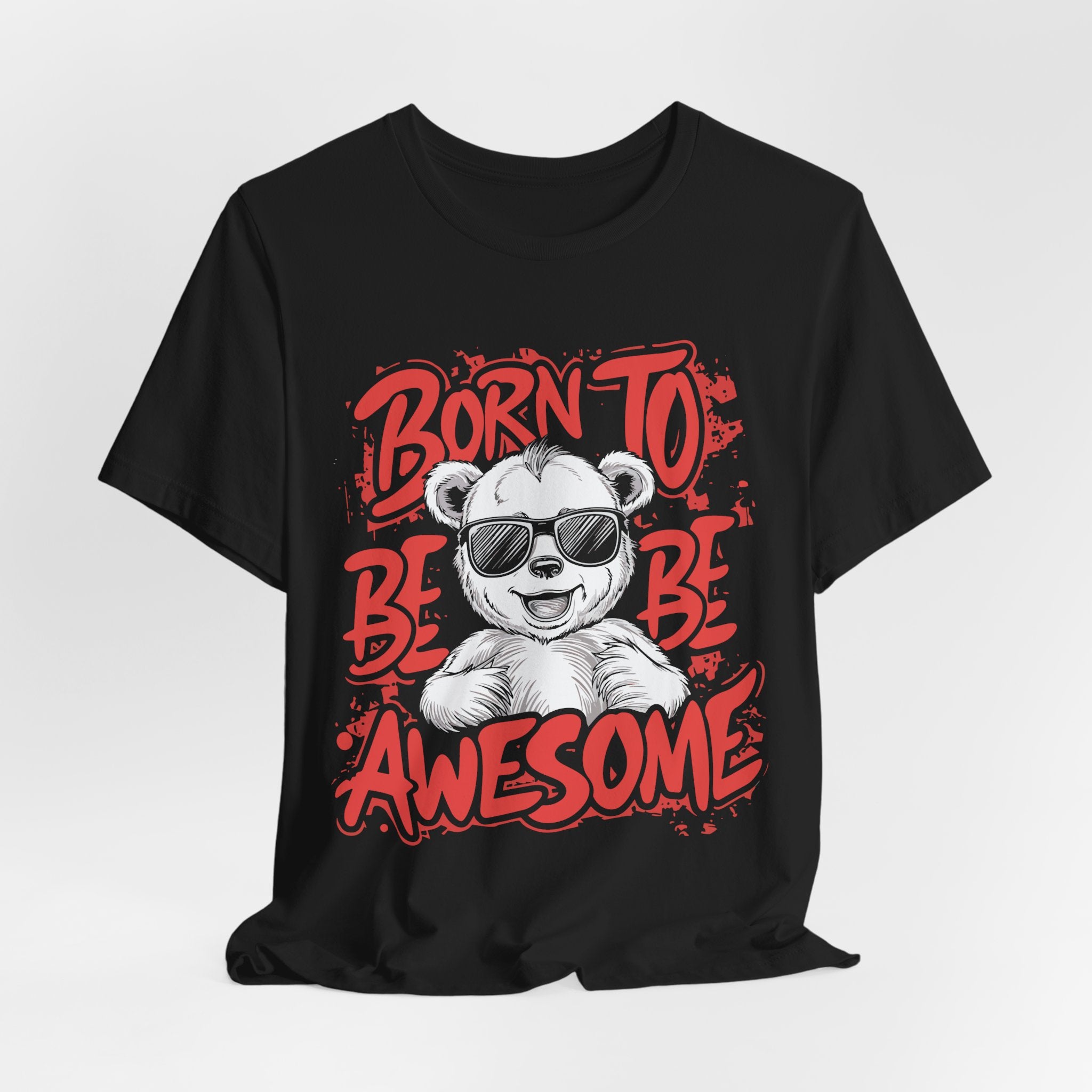 Born To Be Awesome Shirt – Fun Graphic Tee for Kids & Adults | Soft Cotton Unisex Fit
