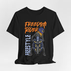 Biker T-Shirt for Men – Freedom Rider Motorcycle Graphic Tee | Unisex Cotton Short Sleeve