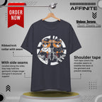 T-Shirt Awesome Bear T-Shirt - Fun Graphic Unisex Tee for Teen & Adults (100% Cotton) Heather Midnight Navy