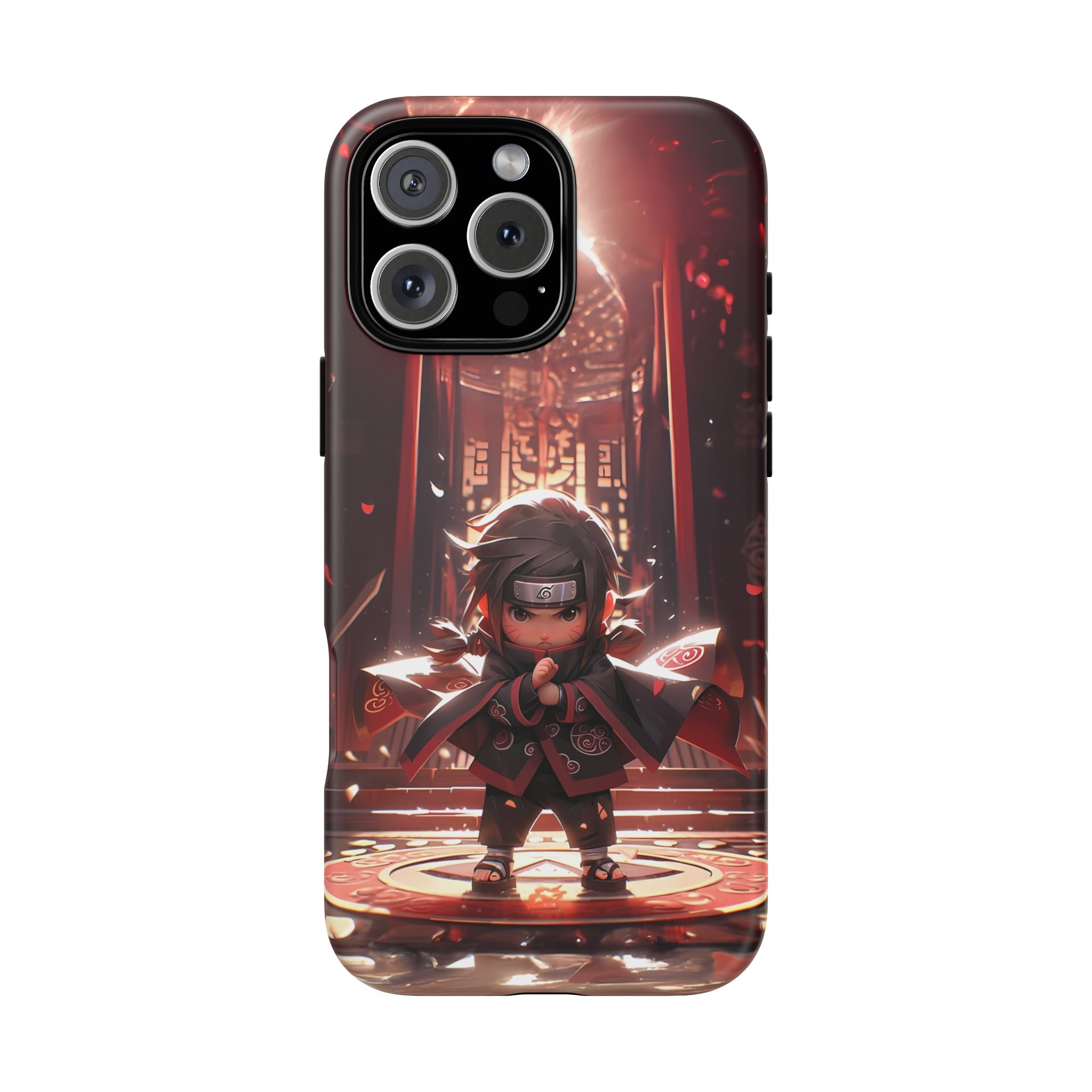 Chibi Itachi Tough Phone Case – Anime Protective Case for iPhone & Samsung, UV Resistant, Durable & Stylish