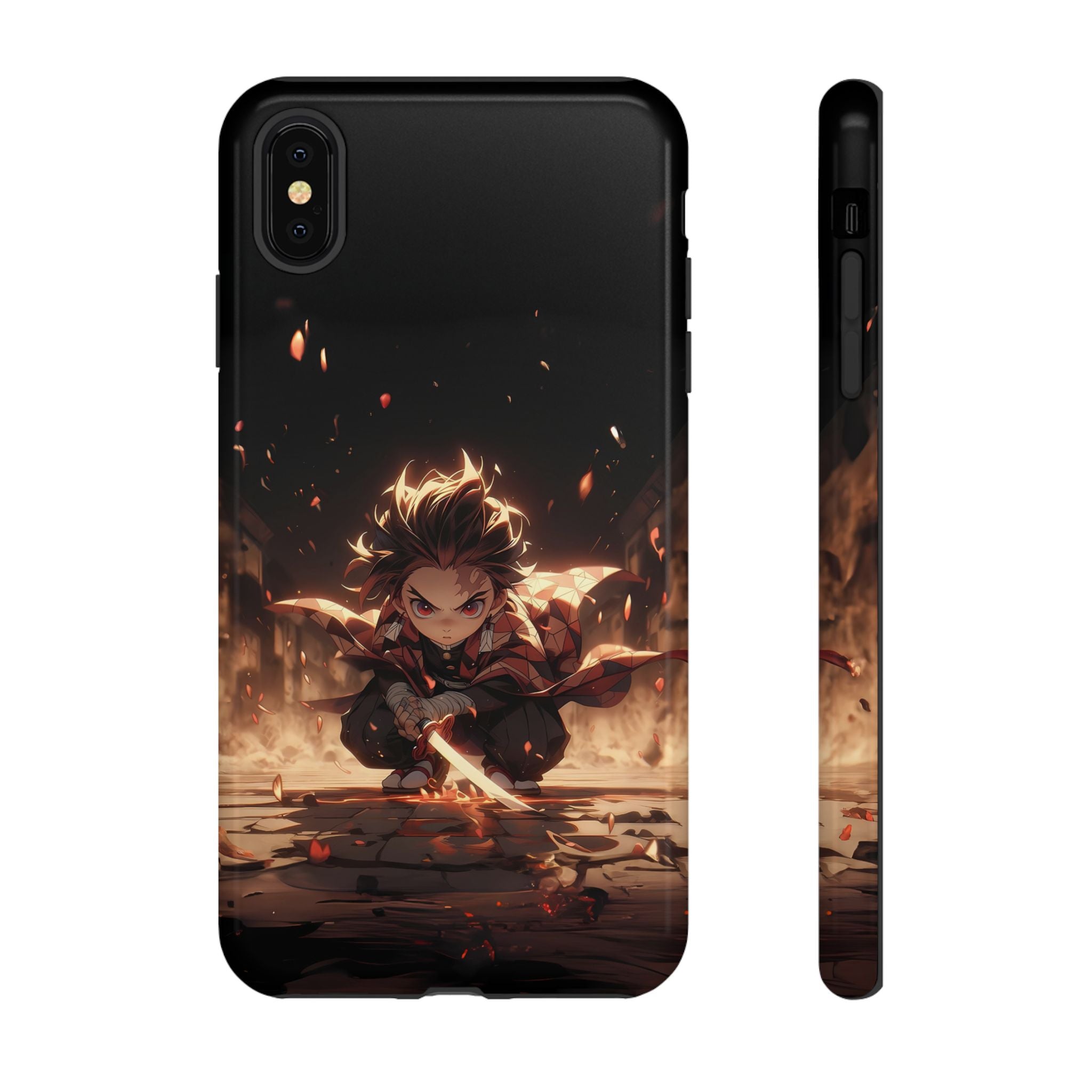 Tough Phone Case – Chibi Tanjiro Kamado Anime Protective Case for iPhone & Samsung