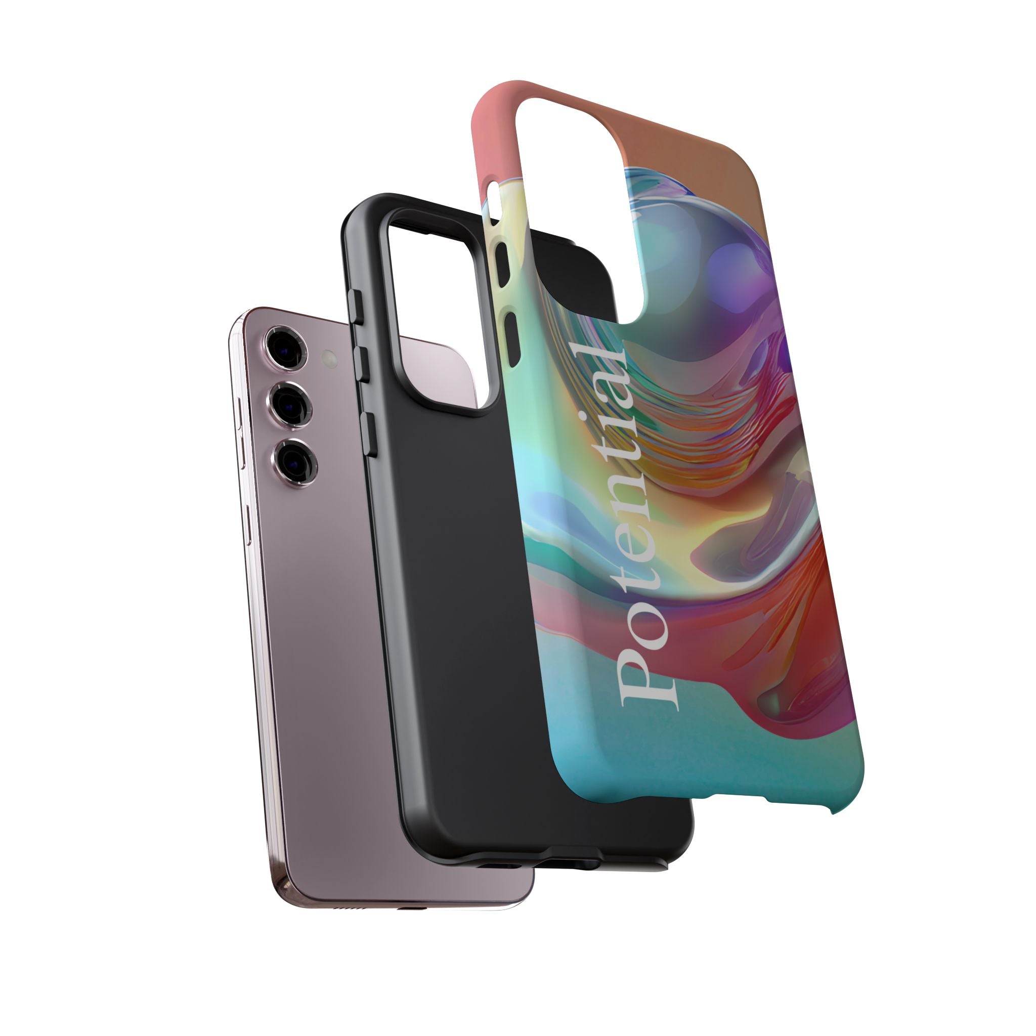 Colorful Phone Tough Case - "Potential" Metamorph Design