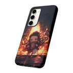 Chibi Nezuko Kamado Tough Phone Case – Anime Protective Case for iPhone & Samsung, UV Resistant, Durable & Stylish