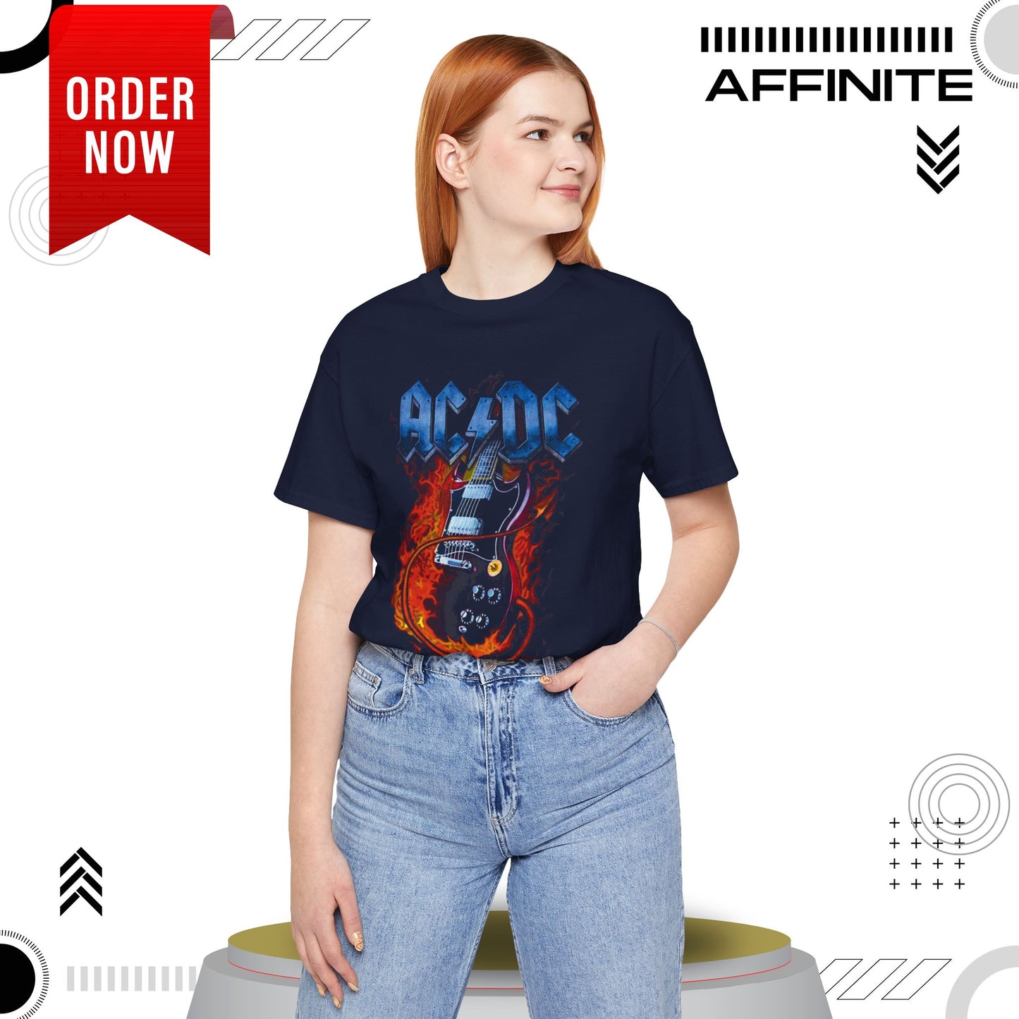 T-Shirt Rock In T Shirt - AC/DC Graphic Tee (Unisex Rock Shirt)