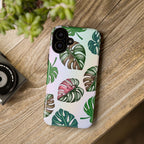 Tough Cases - Monstera Leaf Themed Phone Protection for iPhone, Samsung, and Google Pixel (Matte/Glossy)