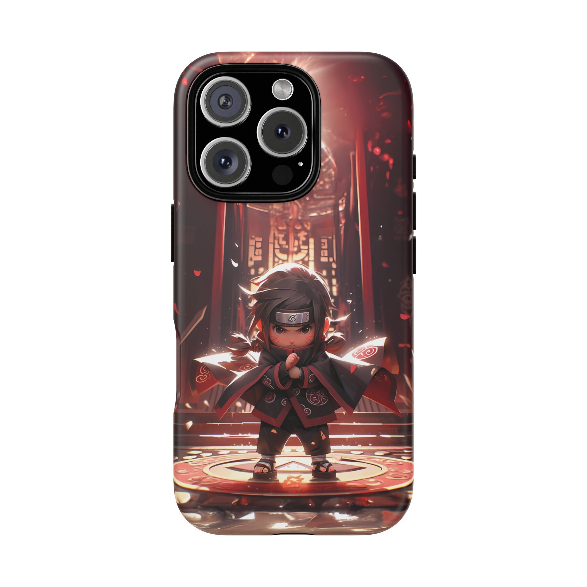 Chibi Itachi Tough Phone Case – Anime Protective Case for iPhone & Samsung, UV Resistant, Durable & Stylish