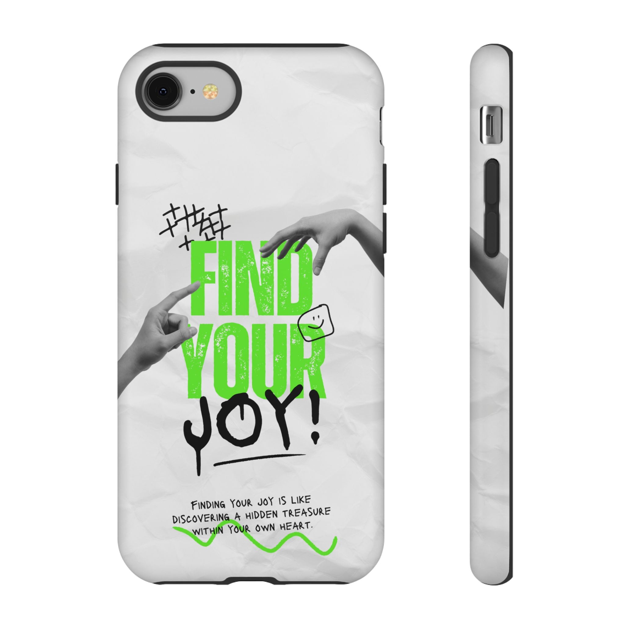 Phone Cases - Find Your Joy Themed Tough Phone Protection for iPhone, Samsung, Google Pixel (Matte/Glossy)