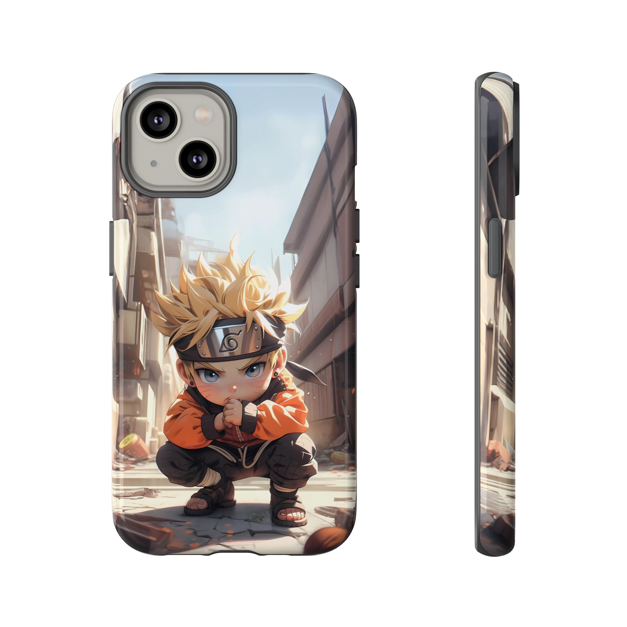 Chibi Naruto Tough Phone Case – Anime Protective Case for iPhone & Samsung, UV Resistant, Durable & Stylish