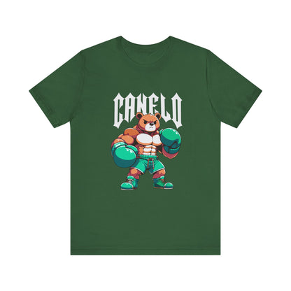 T-Shirt Boxing Bear T-Shirt - Unisex Jersey Short Sleeve Tee Inspired by Canelo Evergreen
