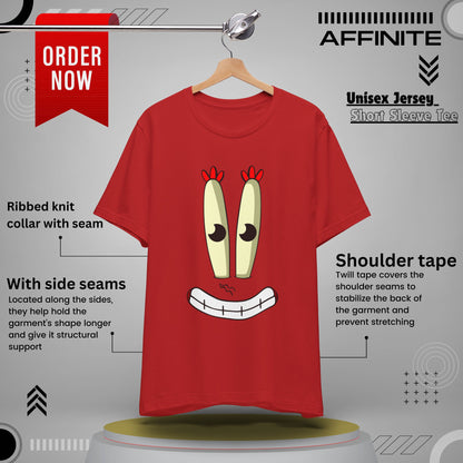 T-Shirt Cartoon Clothing - Spongebob Graphic Tee (Patrick & Mr. Krab) Red