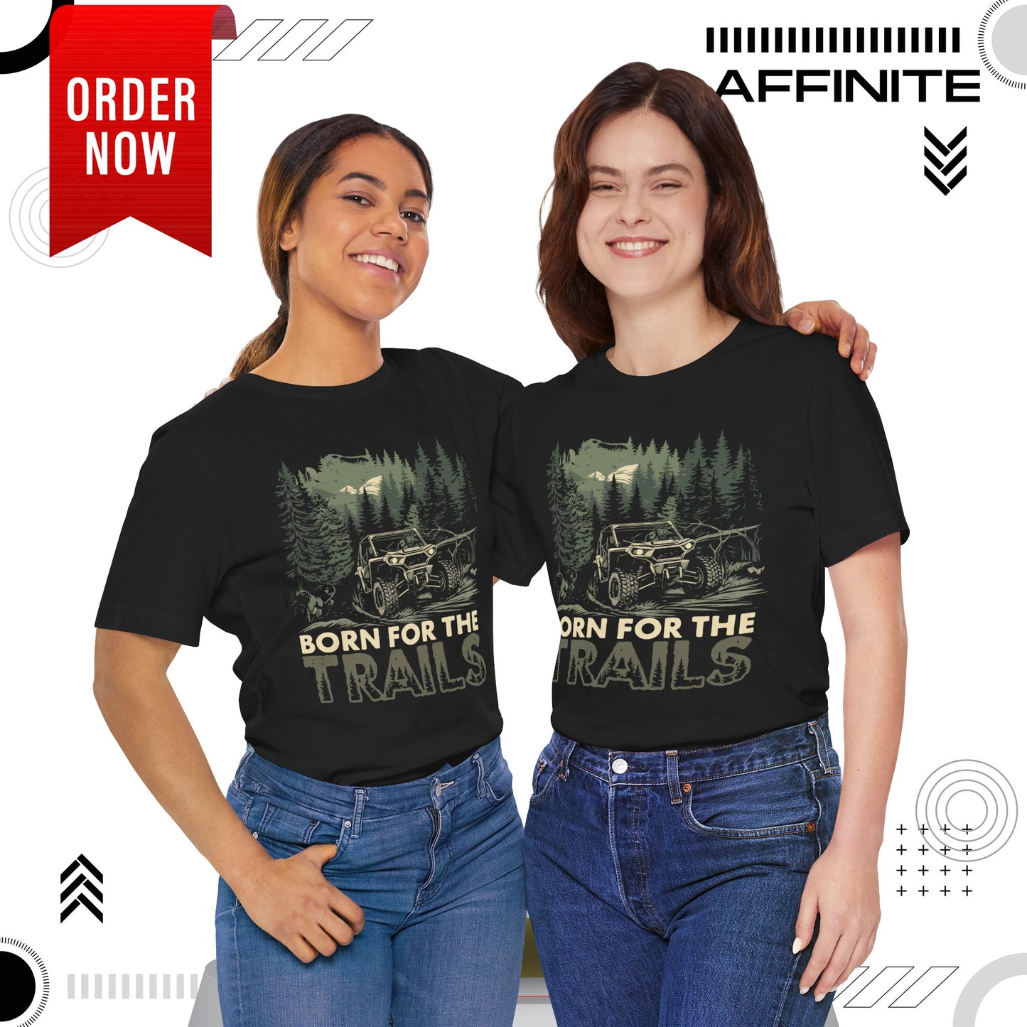 T-Shirt Born for the Trails Unisex Adventure Tee