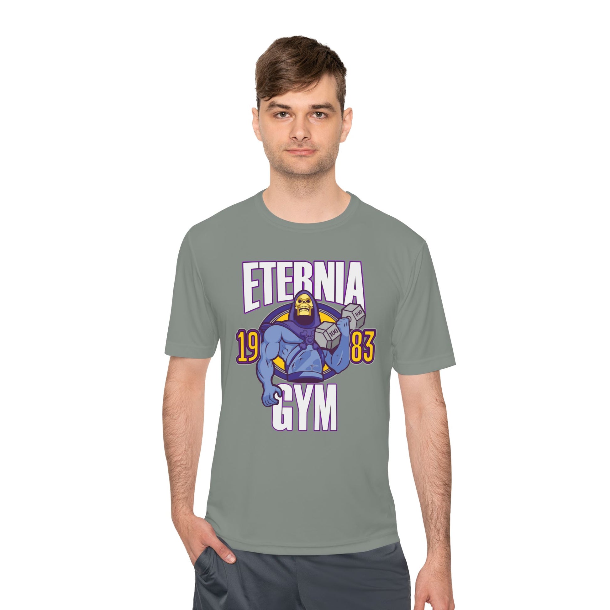 T-Shirt Eternia Gym Unisex Moisture Wicking Tee - Vintage Muscle Workout Shirt