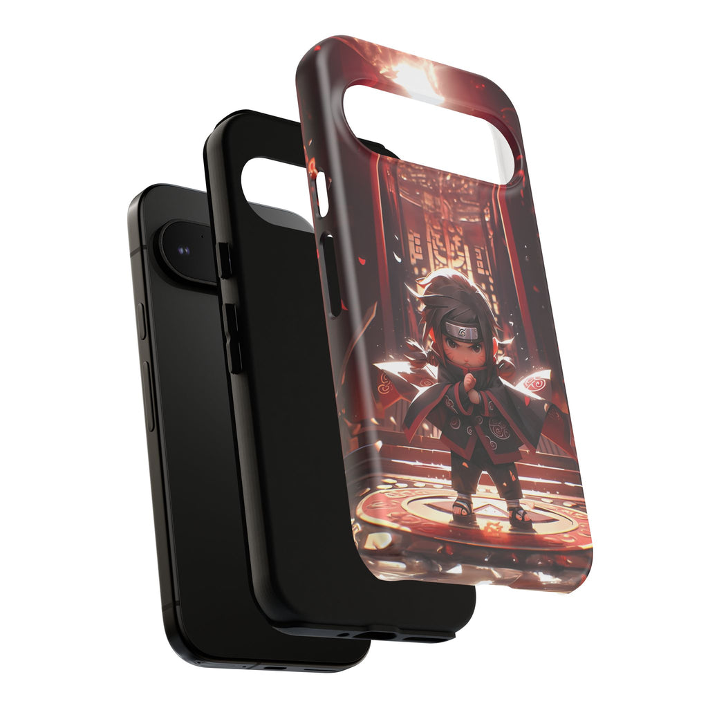 Chibi Itachi Tough Phone Case – Anime Protective Case for iPhone & Samsung, UV Resistant, Durable & Stylish