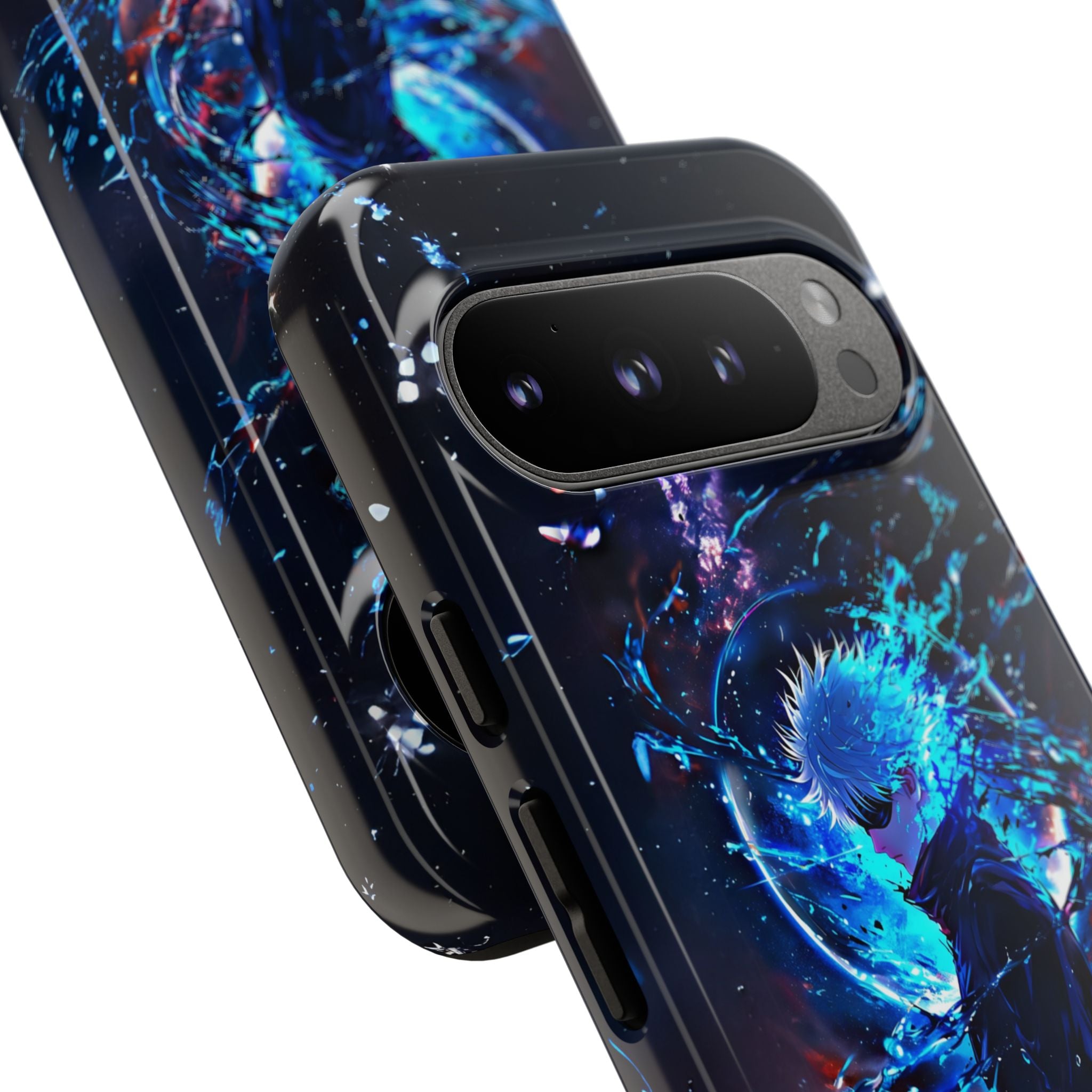 Anime Tough Phone Case – Gojou Satoru Design for iPhone, Samsung, and Google Pixel