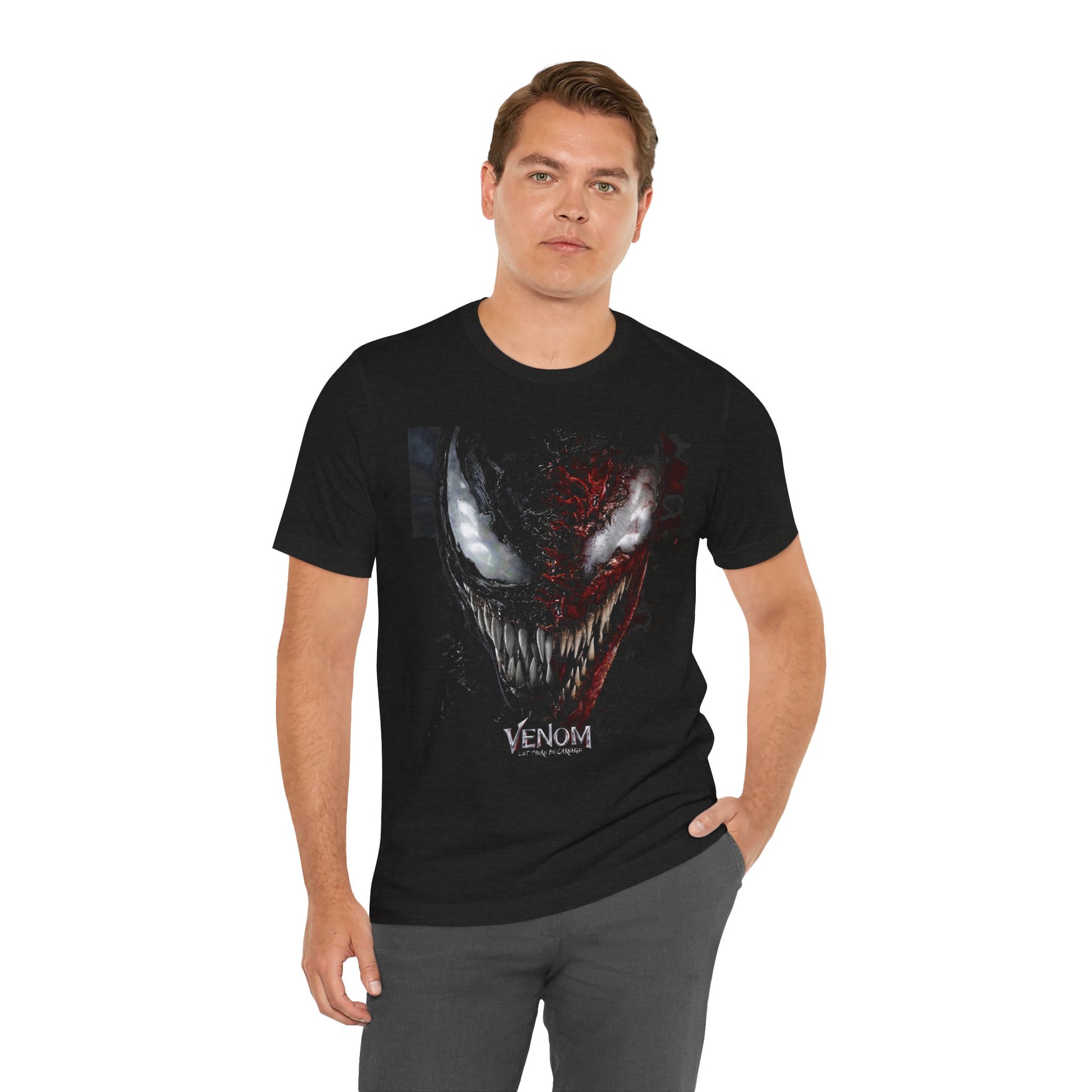 T-Shirt Venom Graphic Tee - Unisex Comic Book T-Shirt for Fans (100% Cotton)