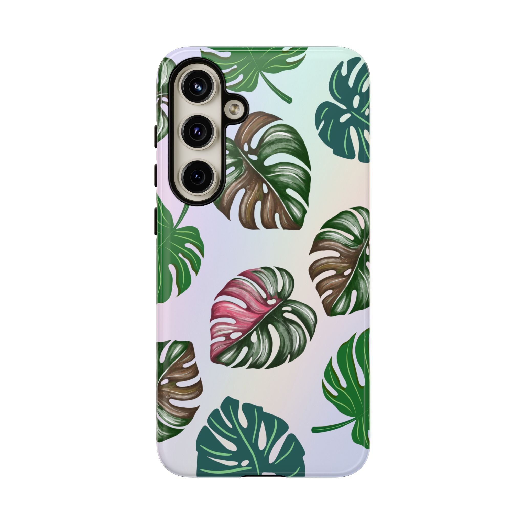 Tough Cases - Monstera Leaf Themed Phone Protection for iPhone, Samsung, and Google Pixel (Matte/Glossy)