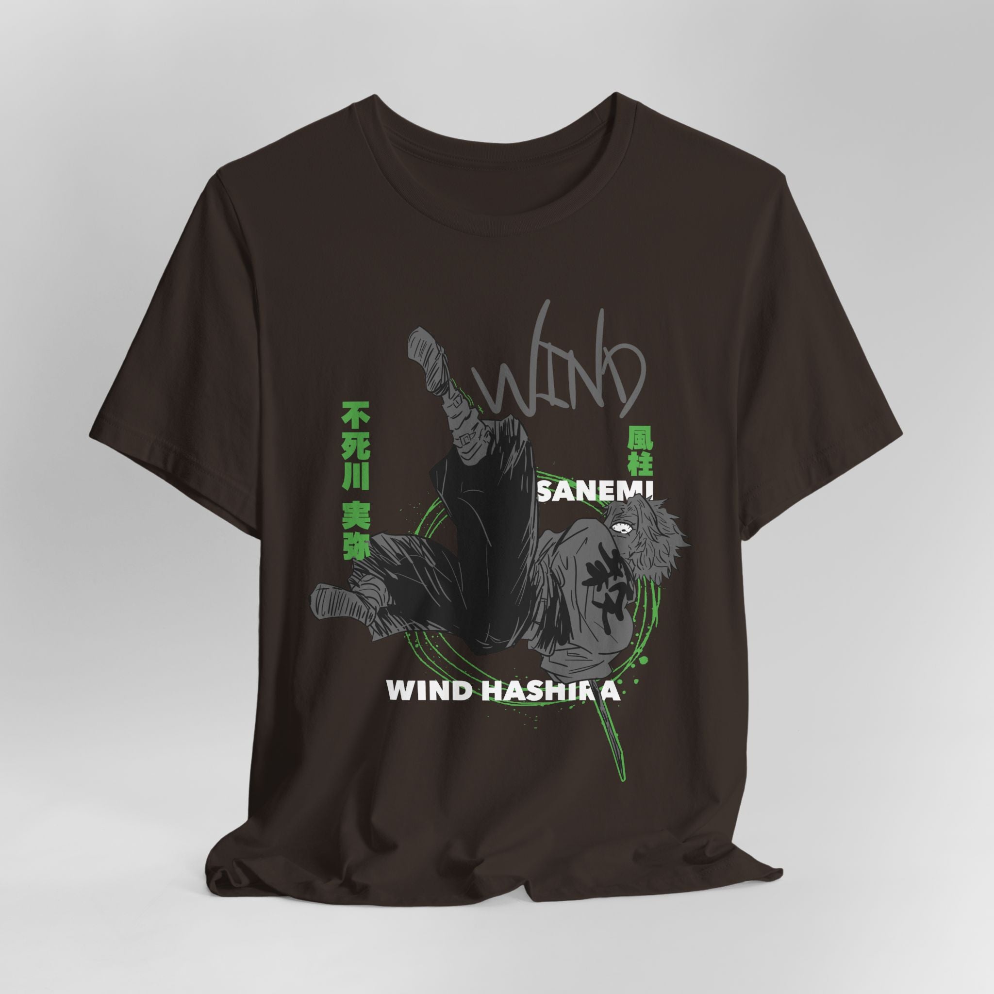 Unisex Anime Graphic Tee | Sanemi Wind Hashira Shirt, Cool Gift for Fans, Casual Wear, Comfortable Streetwear, Demon Slayer Merch