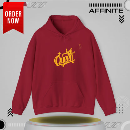 Hoodie Rule in Style: The Ultimate 'Queen' Hoodie for Everyday Royalty! Cardinal Red