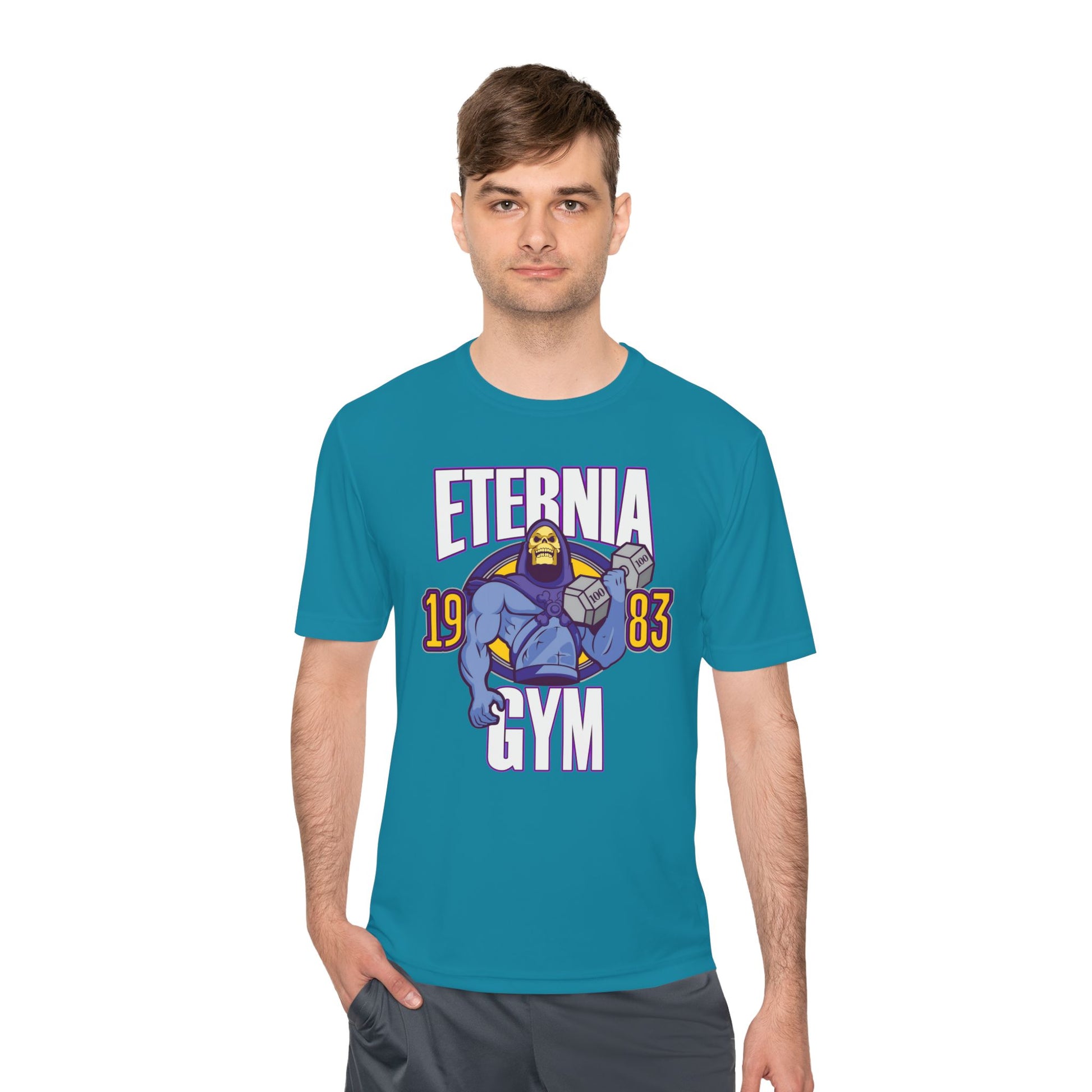 T-Shirt Eternia Gym Unisex Moisture Wicking Tee - Vintage Muscle Workout Shirt