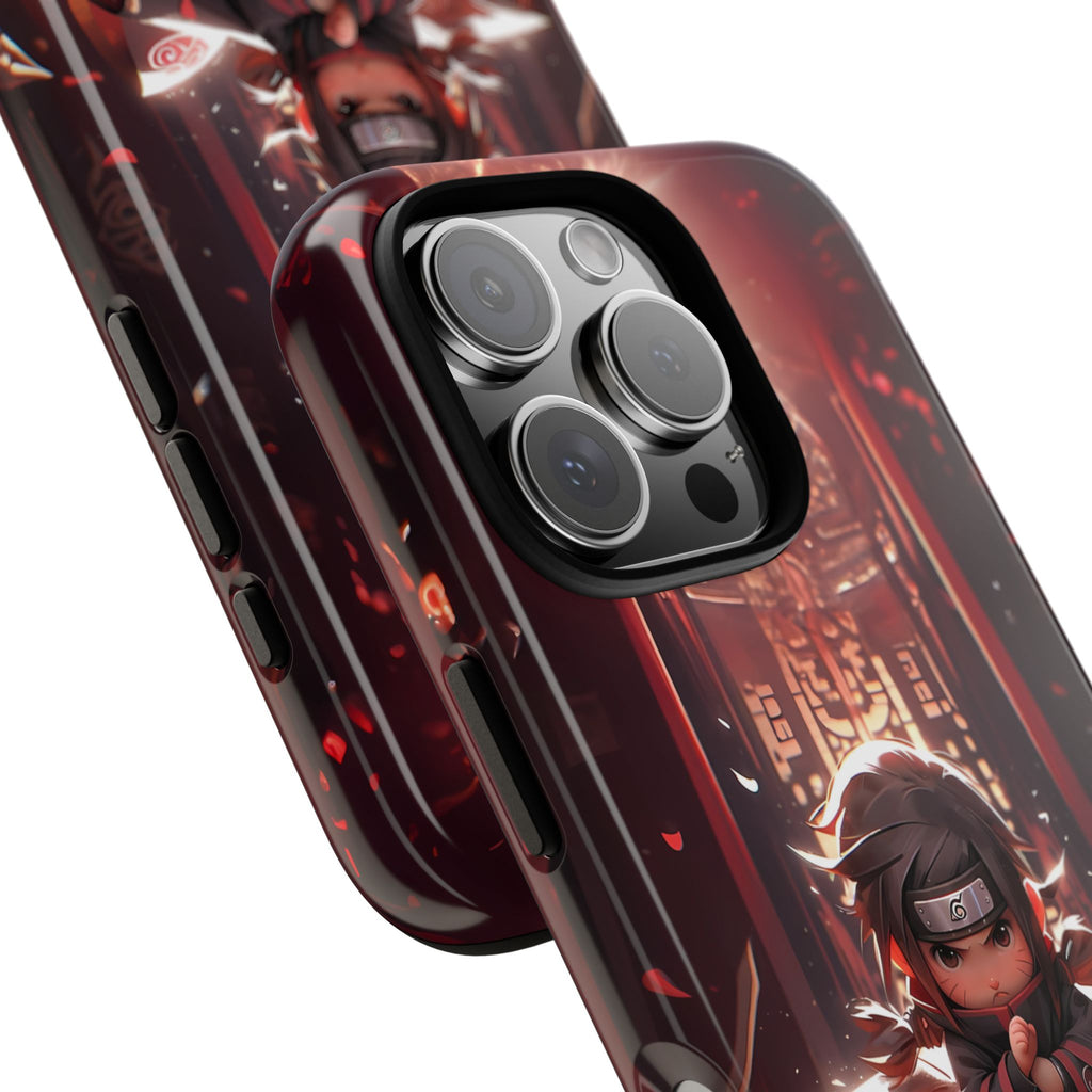 Chibi Itachi Tough Phone Case – Anime Protective Case for iPhone & Samsung, UV Resistant, Durable & Stylish