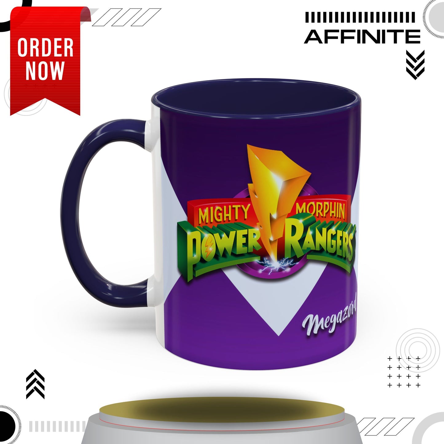 Mug Mighty Morphin Power Rangers Megazord Ceramic Mug - 11oz & 15oz Coffee Mug - Accent Mug for Pop Culture Fans