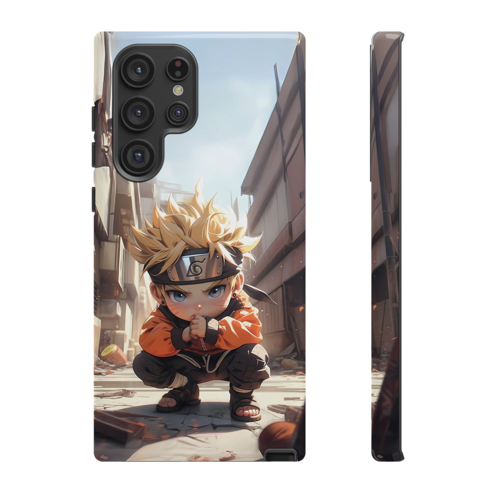 Chibi Naruto Tough Phone Case – Anime Protective Case for iPhone & Samsung, UV Resistant, Durable & Stylish