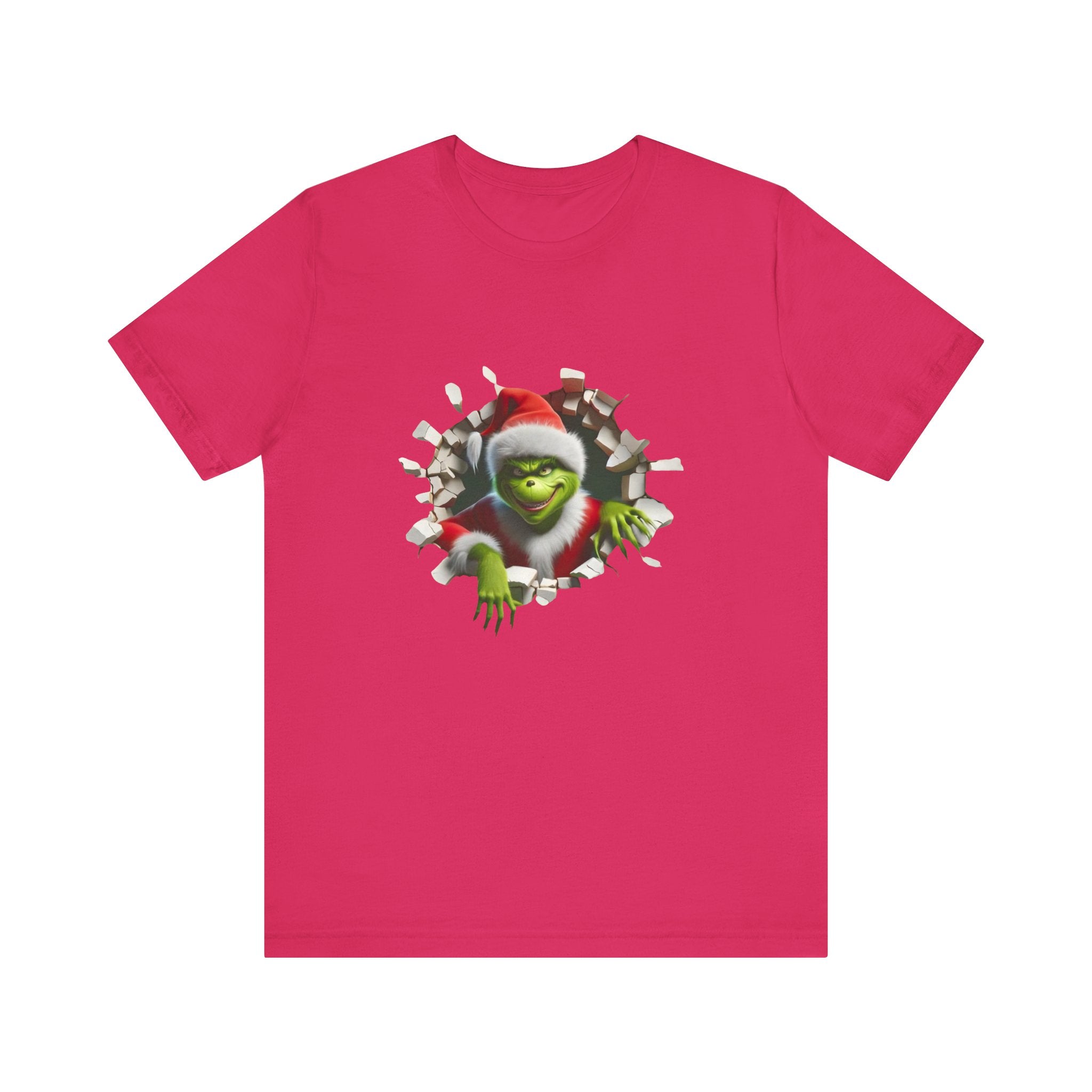 T-Shirt The Grinch Unisex Jersey Short Sleeve Tee | Soft Cotton Christmas T-Shirt Fuchsia