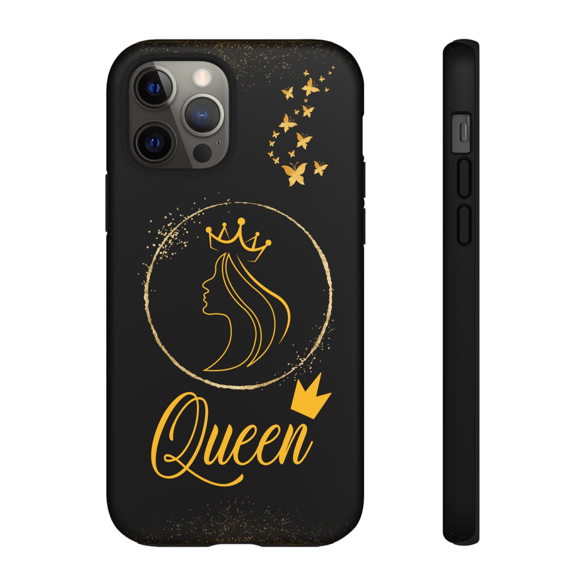 Tough Case Queen Phone Case – Matte & Glossy Crown Design for iPhone, Samsung & Pixel iPhone 12 Pro Matte