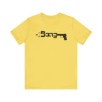 T-Shirt Bang Graphic Unisex Jersey Short Sleeve Tee - Casual Streetwear T-Shirt Maize Yellow