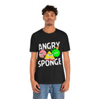 Funny Graphic Tee, Angry Sponge T-Shirt, Unisex Cartoon Shirt, Gift for Gamers, Casual Wear, Holiday Apparel