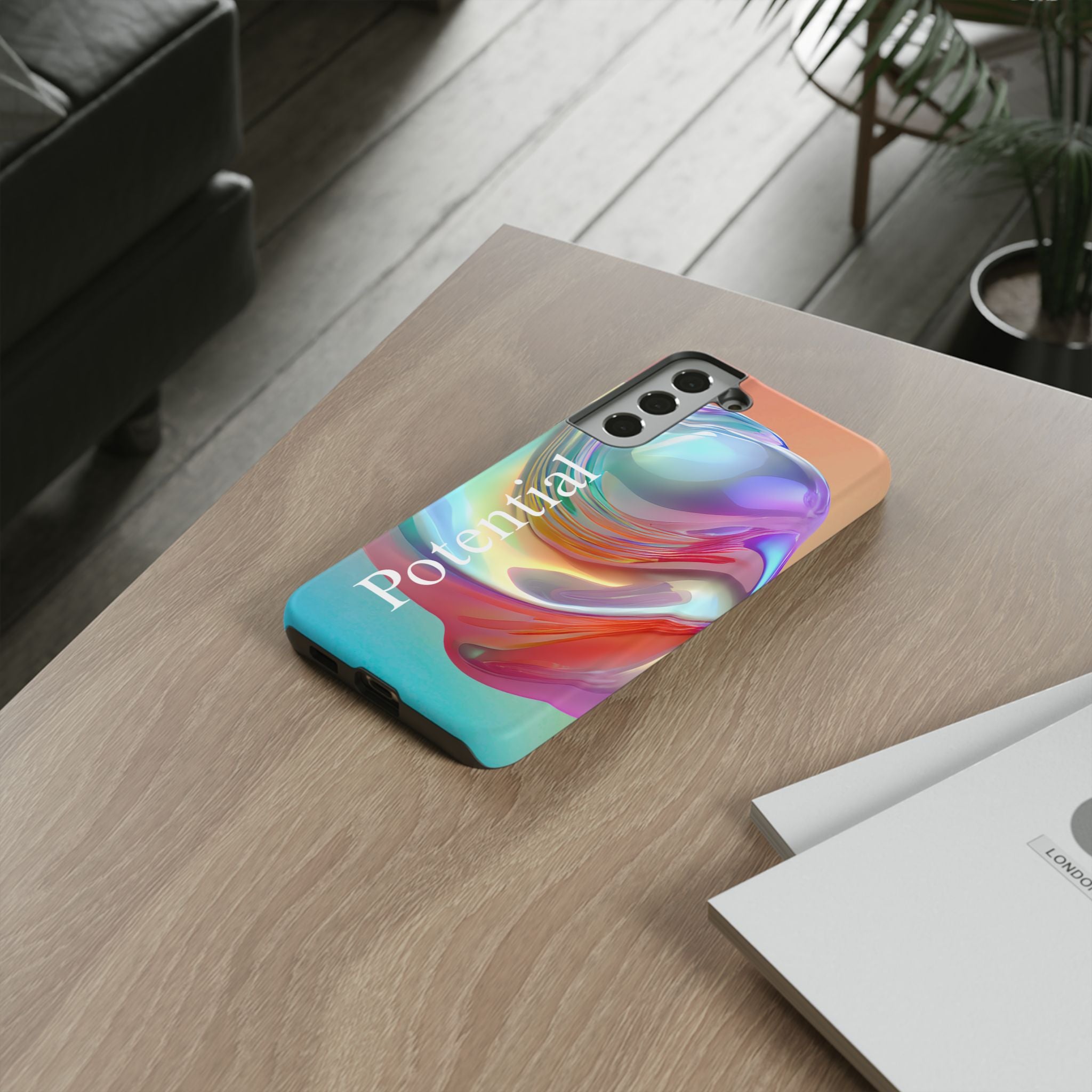 Colorful Phone Tough Case - "Potential" Metamorph Design