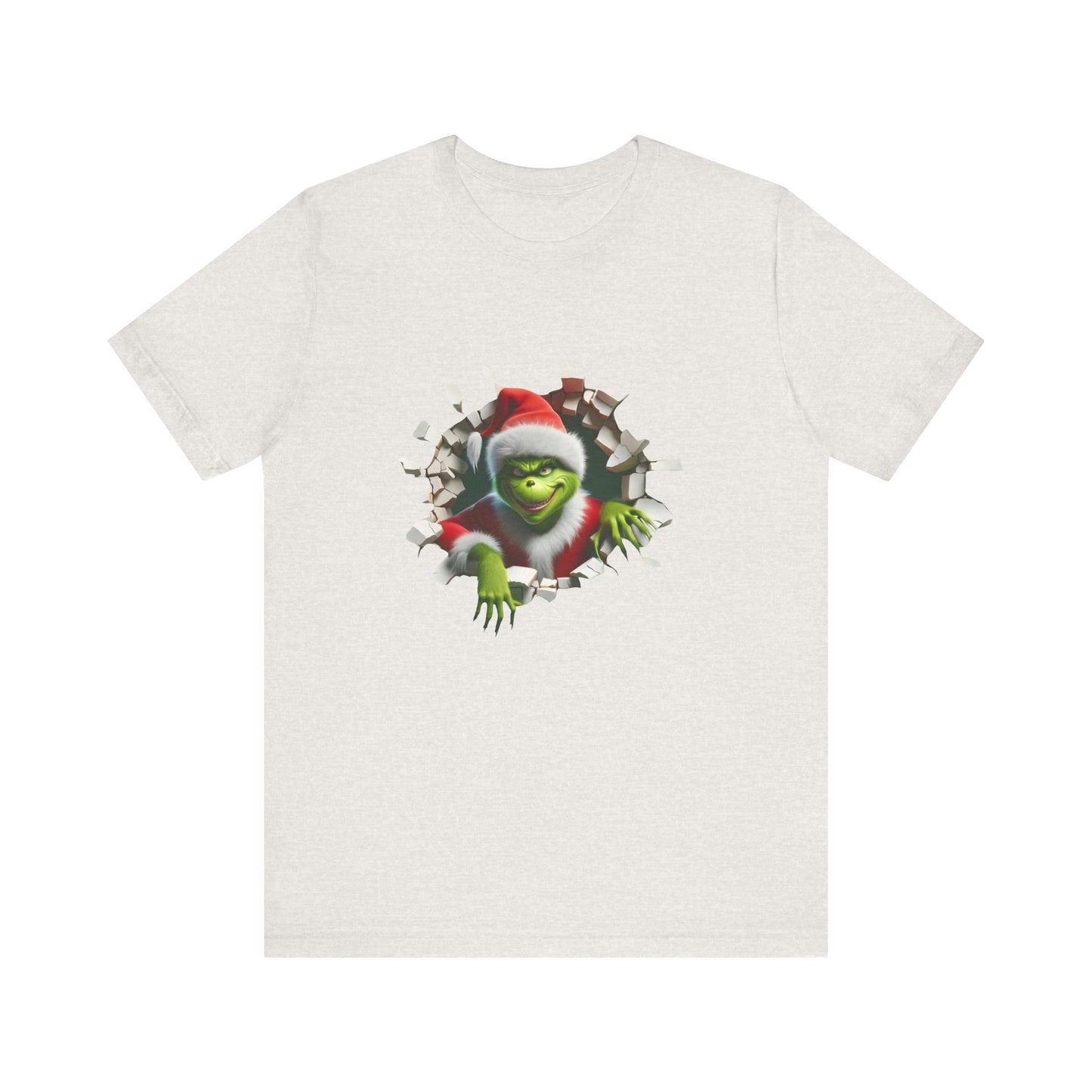 T-Shirt The Grinch Unisex Jersey Short Sleeve Tee | Soft Cotton Christmas T-Shirt Heather Cement