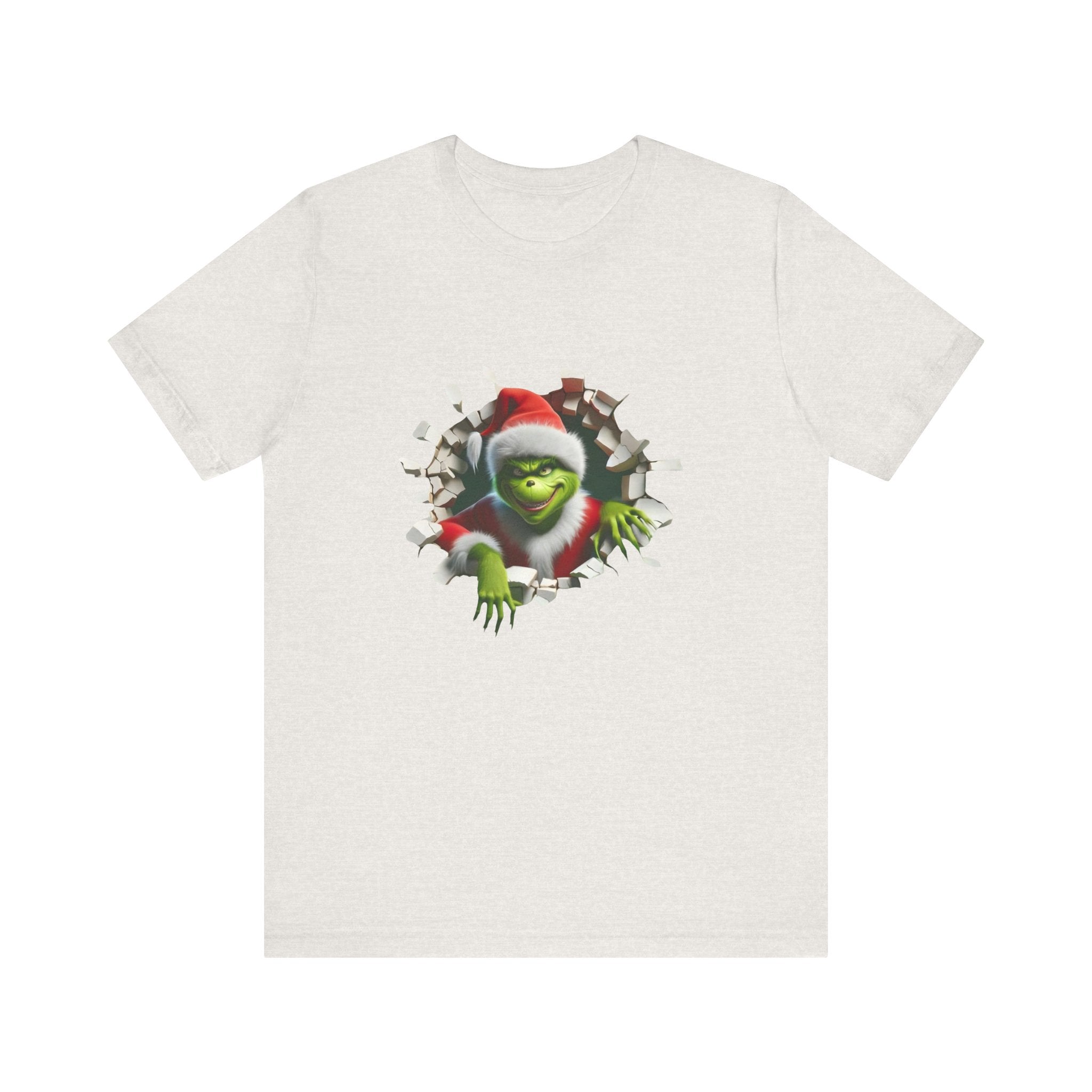 T-Shirt The Grinch Unisex Jersey Short Sleeve Tee | Soft Cotton Christmas T-Shirt Heather Cement