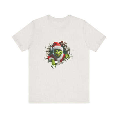T-Shirt The Grinch Unisex Jersey Short Sleeve Tee | Soft Cotton Christmas T-Shirt Heather Cement