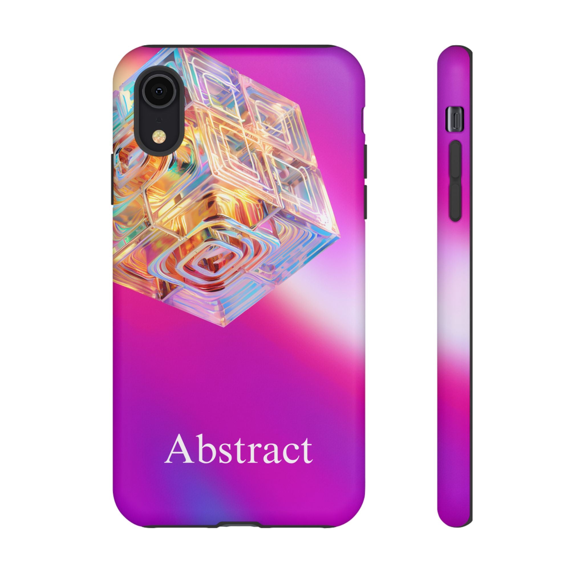 Vibrant 3D Cube Phone Case - Colorful Gradient Art for iPhone, Samsung & Pixel