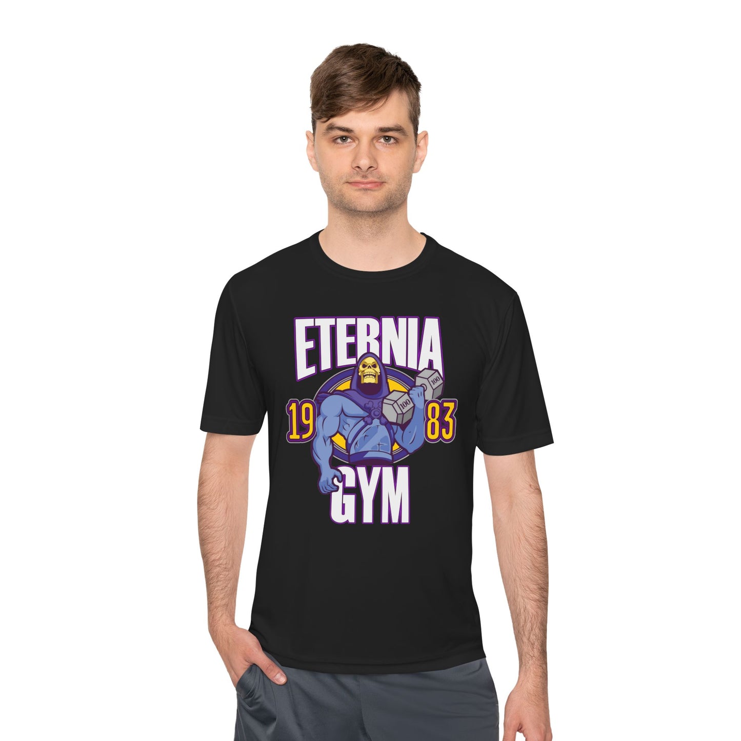 T-Shirt Eternia Gym Unisex Moisture Wicking Tee - Vintage Muscle Workout Shirt