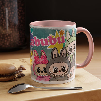 Mug Labubu Character Accent Coffee Mug - Cute and Colorful Design for Fans