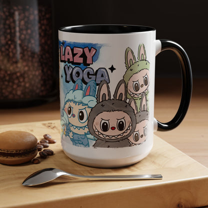 Mug Lazy Yoga Monsters Coffee Mug - Fun Accent Mug for Yoga Lovers