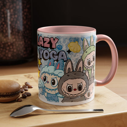 Mug Lazy Yoga Accent Coffee Mug - Cute Animal Design 11oz & 15oz