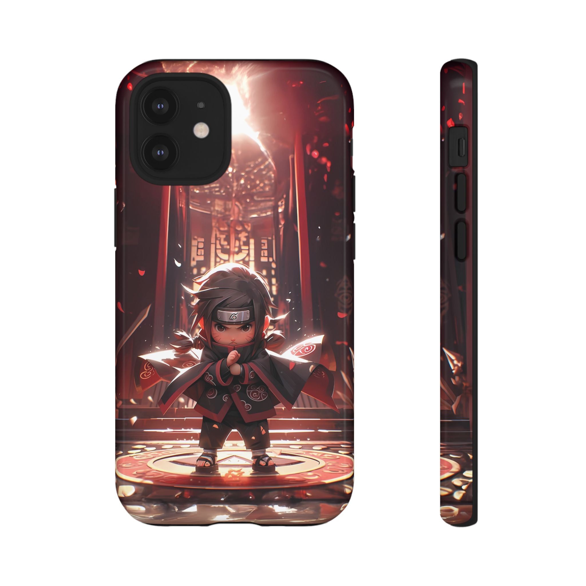 Chibi Itachi Tough Phone Case – Anime Protective Case for iPhone & Samsung, UV Resistant, Durable & Stylish