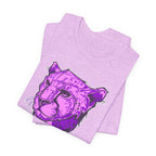 Purple Leopard Shirt – Wild Animal Print Unisex Graphic Tee | Soft Cotton for Nature Lovers & Artwear Fans