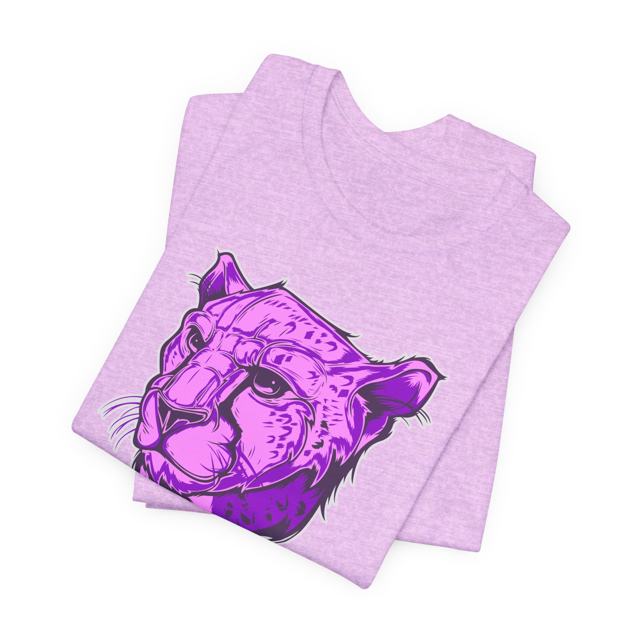 Purple Leopard Shirt – Wild Animal Print Unisex Graphic Tee | Soft Cotton for Nature Lovers & Artwear Fans