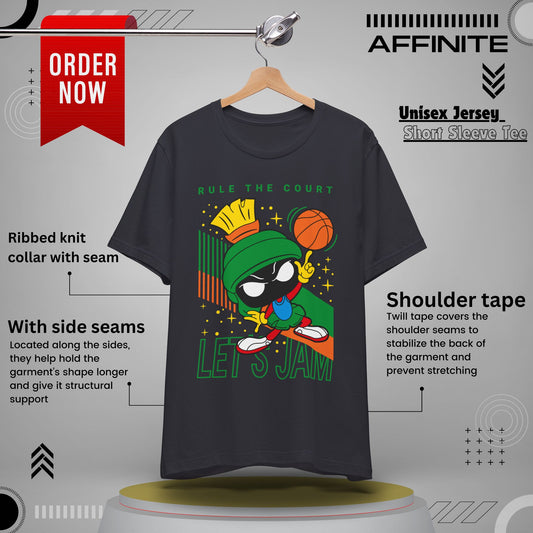 T-Shirt "Basketball Motivational T-Shirt - Rule The Court Player's Tee" Dark Grey