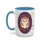 Cute Hedgehog Accent Coffee Mug , Funny Gift for Animal Lovers, (11oz) (15oz)
