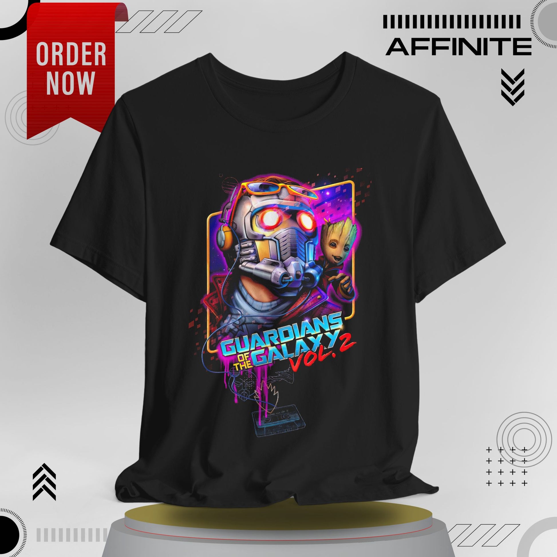 T-Shirt Guardians of the Galaxy Vol 2 T-Shirt – Retro Marvel Graphic Tee (Unisex)